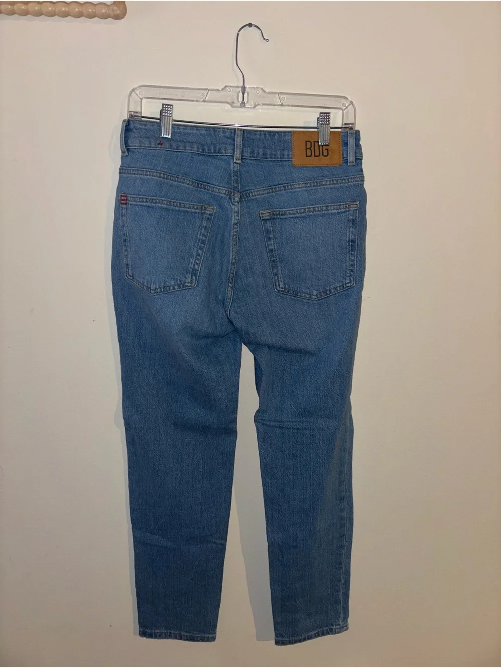 BDG Straight Leg High-Rise Jeans - Blue Denim